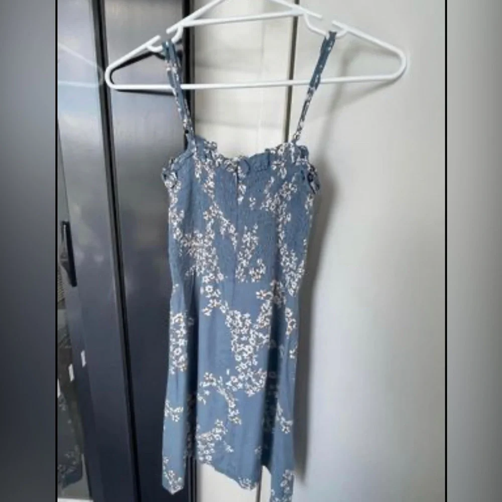 Faithfull Marni Blue Mini Dress (size 6) - Picture 2 of 3